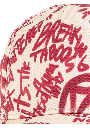 DSQUARED2 text-print baseball cap - Neutrals