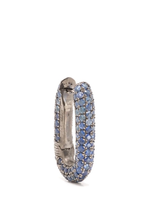 Selim Mouzannar saphire hoop earring - Silver