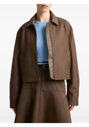 Vince twill collar jacket - Brown