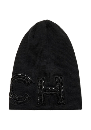 John Richmond embellished beanie hat - Black
