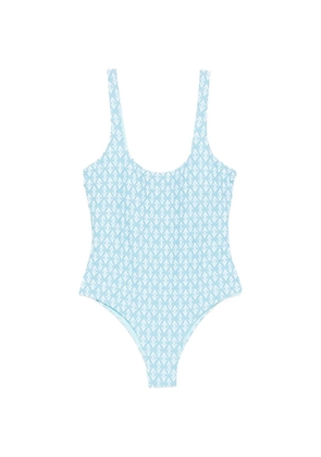 iu rita mennoia patterned swimsuit - Blue