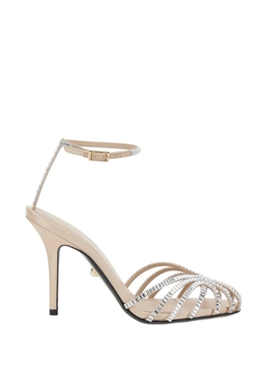 Alevì 95mm Penelope Xtal heeled pumps - Neutrals