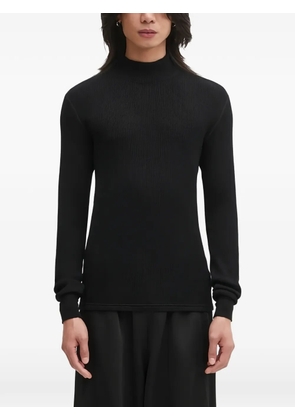 visvim ribbed roll-neck jumper - Black