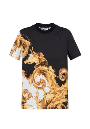 Versace Jeans Couture baroque-print cotton T-shirt - Black