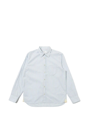 Universal Works Lazy Day stripe pocket shirt - Blue