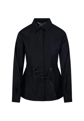 Max Mara Tazzina drawstring shirt - Black