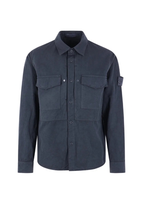 Stone Island Ghost buttoned badge shirt - Blue
