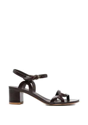Del Carlo strappy leather sandals - Brown