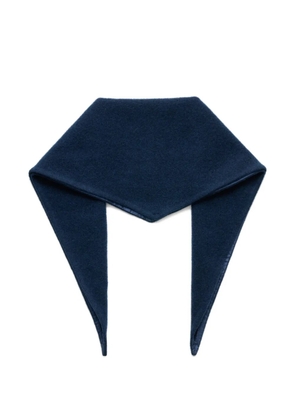 Rier triangle virgin wool scarf - Blue
