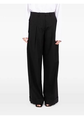Société Anonyme pleated wide trousers - Black
