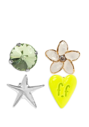 Forte Forte flower star heart earrings - Gold