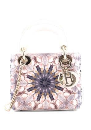 Christian Dior Pre-Owned Lady Dior Chain Bag Embroidered Calfskin Mini satchel - Multicolour