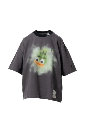 Maison MIHARA YASUHIRO printed ringer t-shirt - Grey