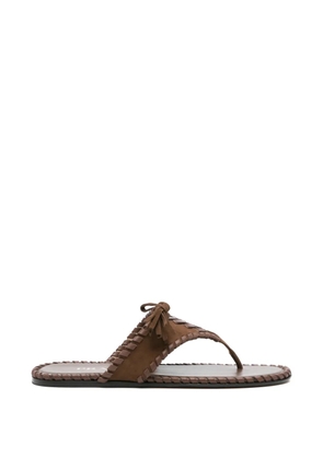 Prada tassel-detail sandals - Brown