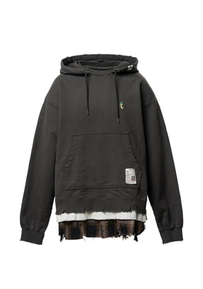 Maison MIHARA YASUHIRO triple layered hoodie - Grey