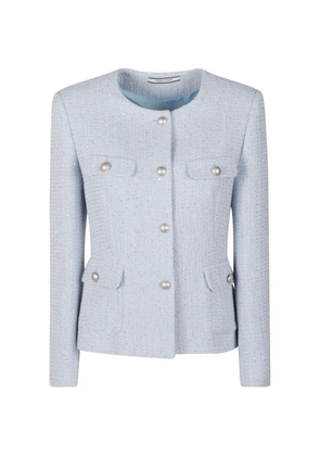 Tagliatore silver-tone button jacket - Blue