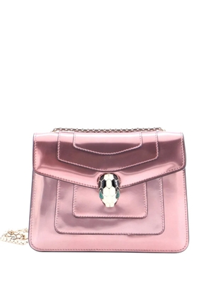Bvlgari Pre-Owned Serpenti Forever Square Metallic Leather Small shoulder bag - Pink