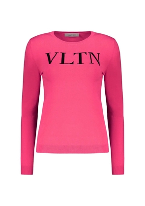 Valentino Garavani logo-intarsia sweater - Pink