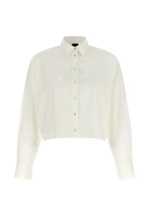 PINKO back curls cropped shirt - Neutrals