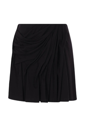 PETRA draped-design mini skirt - Black