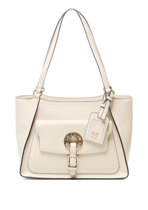 Love Moschino circular-buckle flap bag - Neutrals