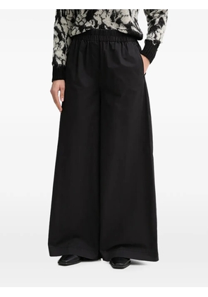 Benetton elasticated-waistband trousers - Black