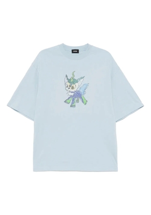 We11done Monster Drawing T-shirt - Blue