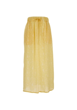 Grifoni floral-print midi skirt - Yellow