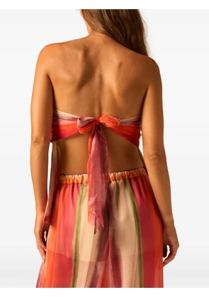 JBQ strapless blouse - Orange