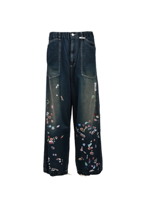 Maison MIHARA YASUHIRO Baker Stickers jeans - Blue