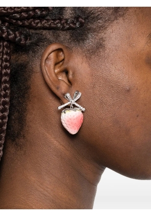 YVMIN Strawberry Bowknot earrings - Silver