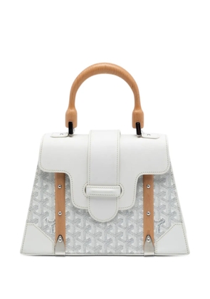 Goyard Pre-Owned 2016 Goyardine Saigon Structured PM satchel - White