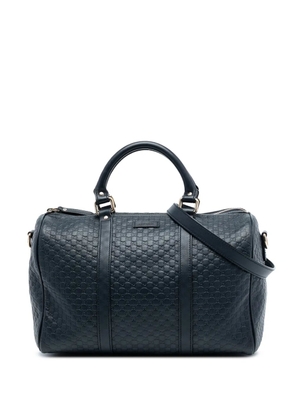 Gucci Pre-Owned 2016-2025 Medium Microguccissima boston bag - Blue