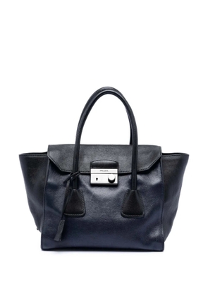 Prada Pre-Owned 2000-2025 Bicolor Glace Calf Sound Lock satchel - Blue