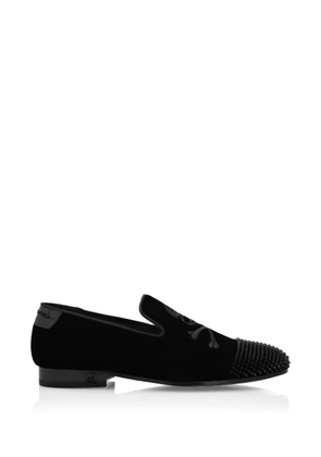 Philipp Plein skull-motif loafers - Black