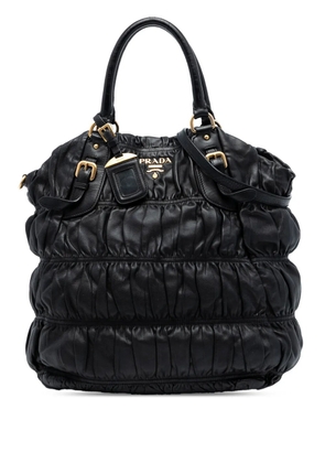 Prada Pre-Owned 2013-2025 Nappa Gaufre satchel - Black
