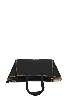 Love Moschino logo-plaque tote bag - Black