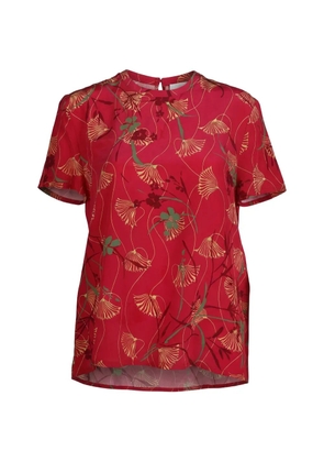 Valentino Garavani floral-print T-shirt - Red