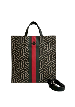 Gucci Pre-Owned 2016-2025 GG Supreme Caleido Web Vertical Tote satchel - Neutrals