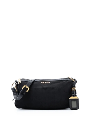 Prada Pre-Owned 2010-2026 Tessuto Canapa Logo shoulder bag - Black