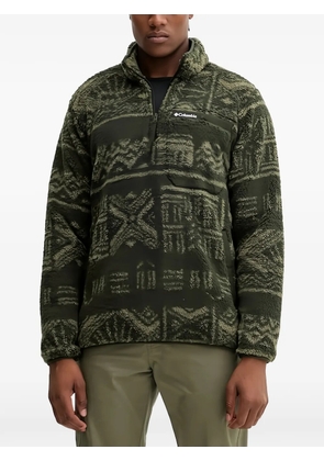 Columbia patterned zip-up sweatshirt - Green