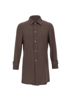 Barba Bristol single-breasted coat - Brown