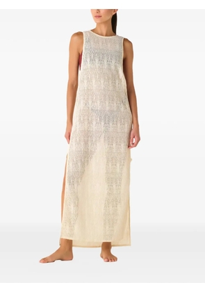 PALMACEA side-slit beach dress - Neutrals