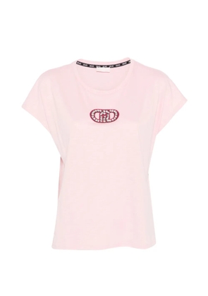 LIU JO embellished round-neck T-shirt - Pink