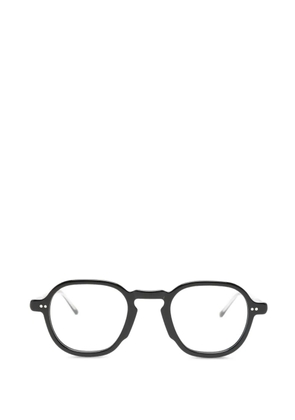 Lesca round-frame glasses - Black