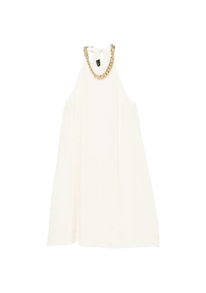 PINKO halter-neck mini dress - Neutrals