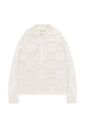 RETERNITY woven zip-knit jacket - Neutrals