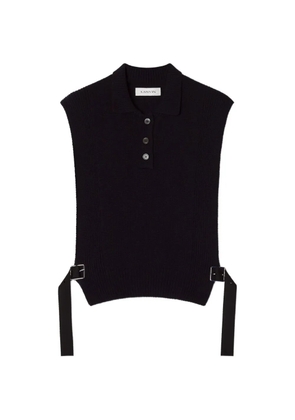 Lanvin side-buckle vest - Blue