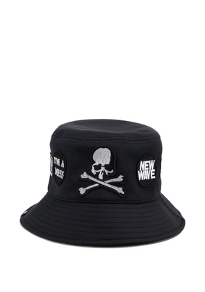 Mastermind Japan patched bucket hat - Black