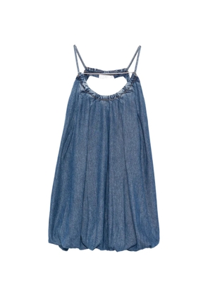 IRO Justina gathered spaghetti-strap dress - Blue